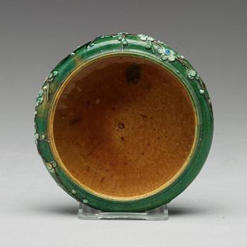 A bisquit brush washer, Qing dynasty, Kangxi (1662-1722).