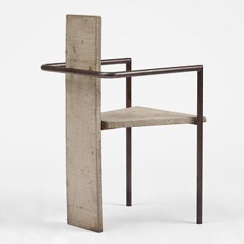 Jonas Bohlin, karmstol, "Concrete", ed. 86/100, Källemo, Värnamo, efter 1981.