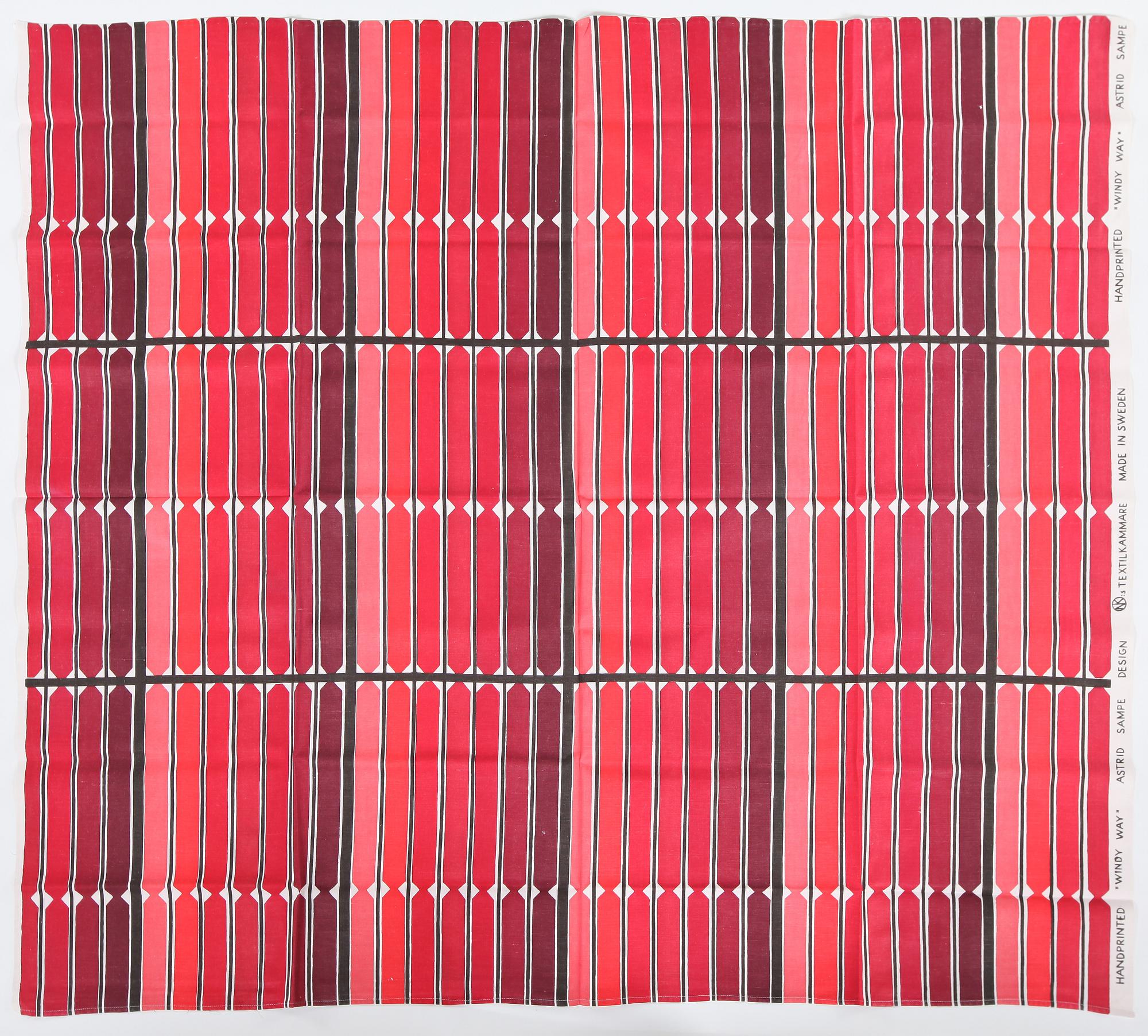 DUK, "Windy Way", Astrid Sampe, NK:s textilkammare, 1950-tal.