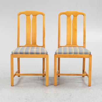 Carl Malmsten, six "Ambassadör" chairs, Sweden.