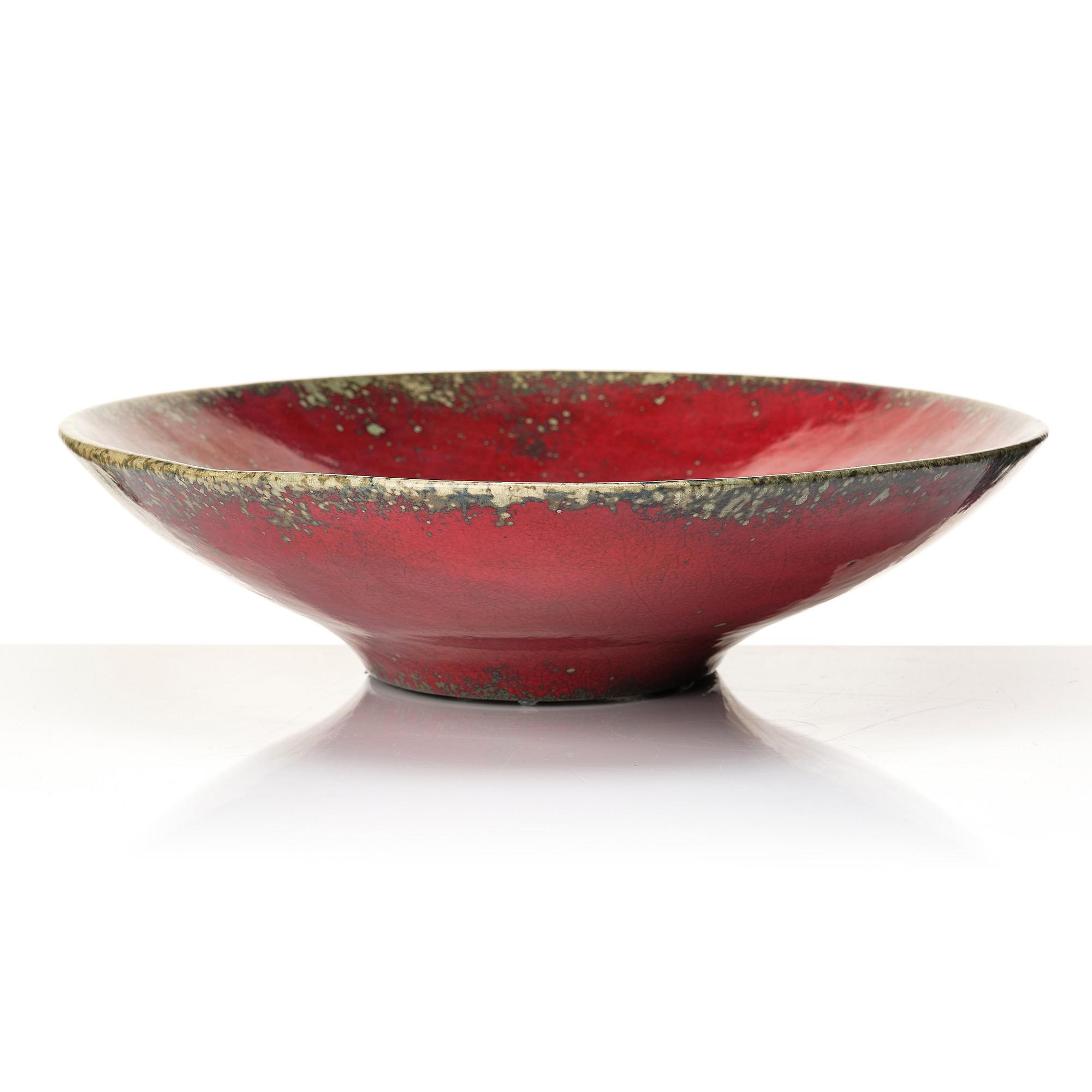 Hans Hedberg, a large faience dish, Biot, France.