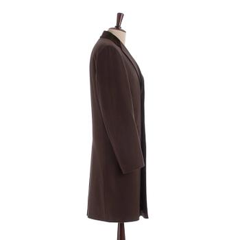 PARK HOUSE, a brown wool and cashmere coat / covert coat, size 46.