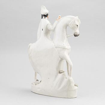 A set of eight English flintware figurines, 20th Century.