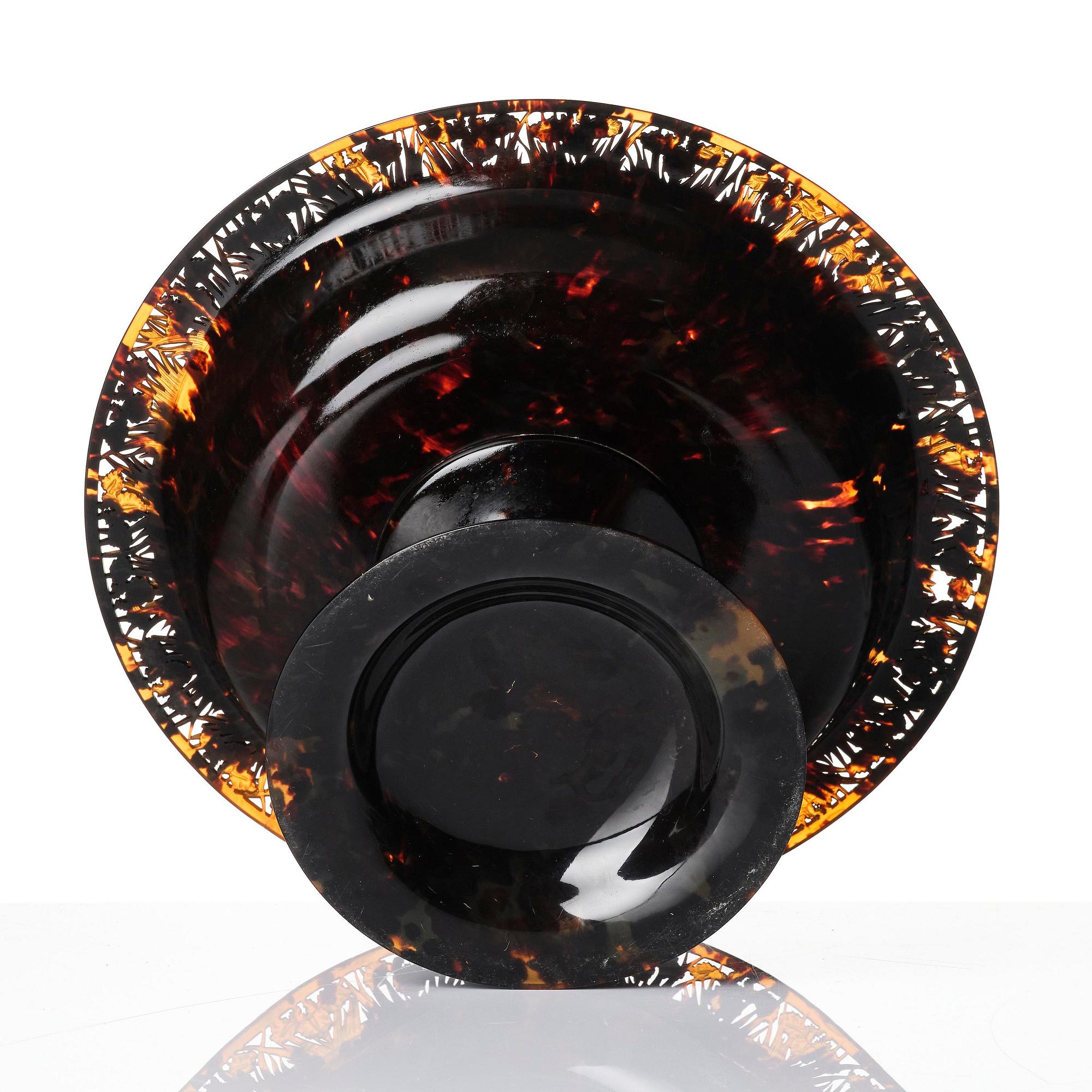 A tortoiseshell centrepiece, late 19th century.