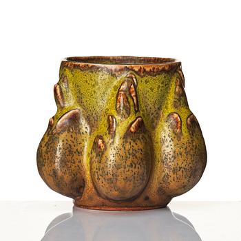 Axel Salto, a 'sprouting style' stoneware vase, Royal Copenhagen, Denmark mid 20th century.