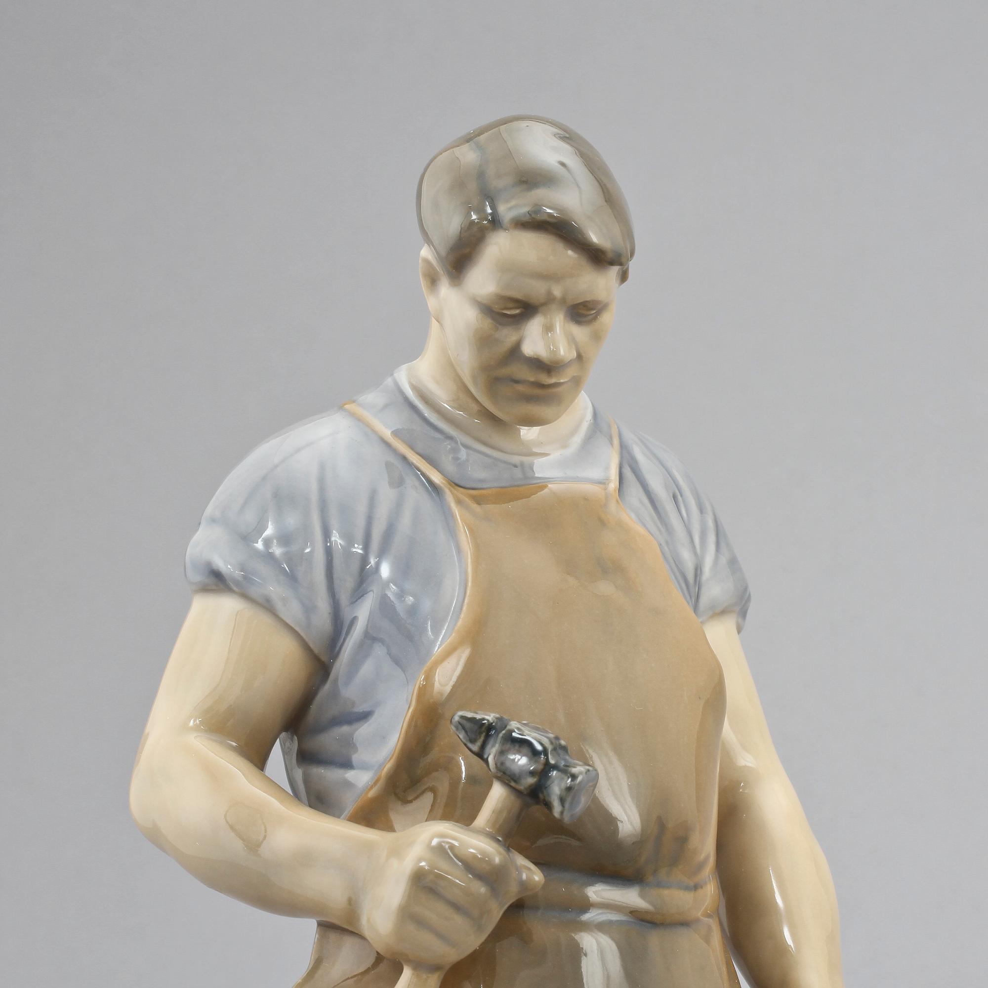 PARTI FIGURINER, 7 st, porslin, mestadels Bing o Gröndahl samt Royal Copenhagen, Danmark, 1900-tal.