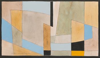 Göran Augustson, akryl på pannå, signerad och daterad -98.