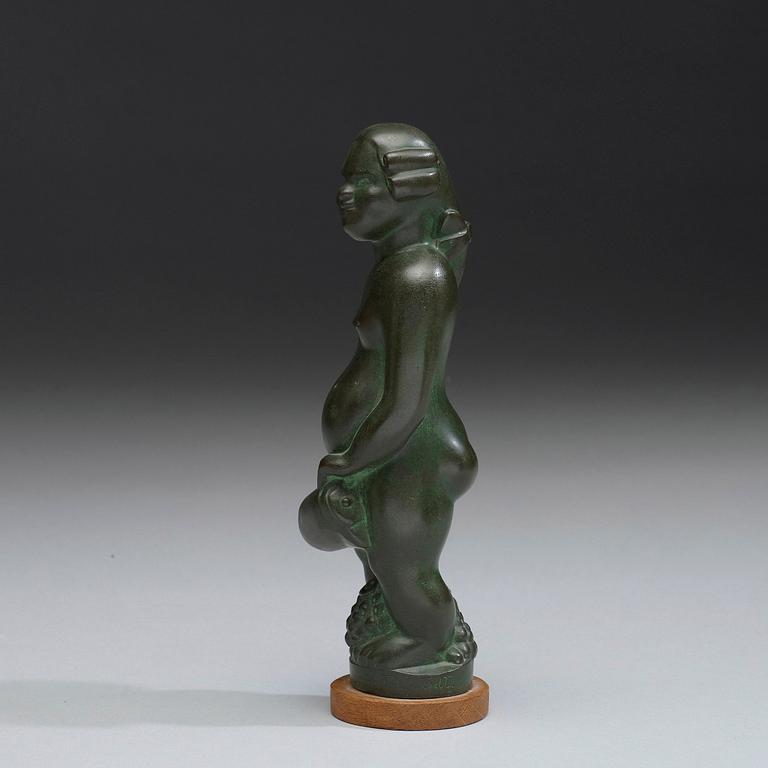 Nils Fougstedt, A Nils Fougstedt bronze sculpture, 1920's.