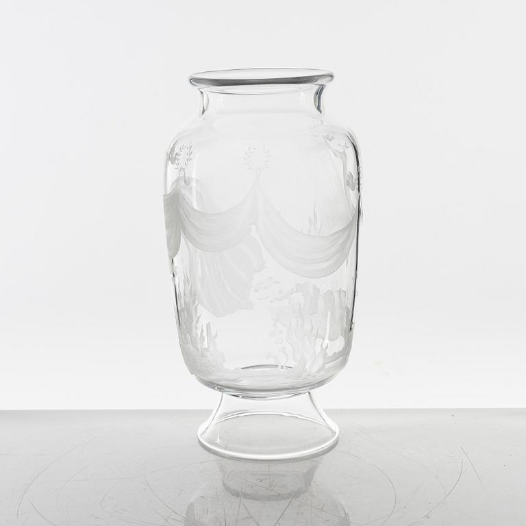 Edvin Öhrström, vas, glas, Orrefors, 1957.