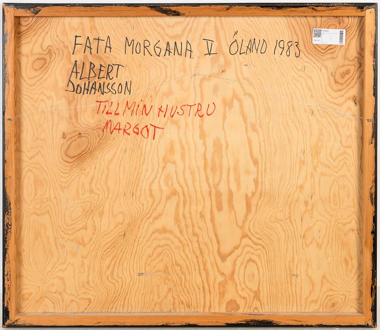 Albert Johansson, olja på pannå, signerad och daterad a tergo 1983.