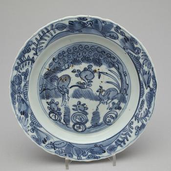 FAT, porslin, Kina, troligen Ming dynastin Wanli (1573-1620).