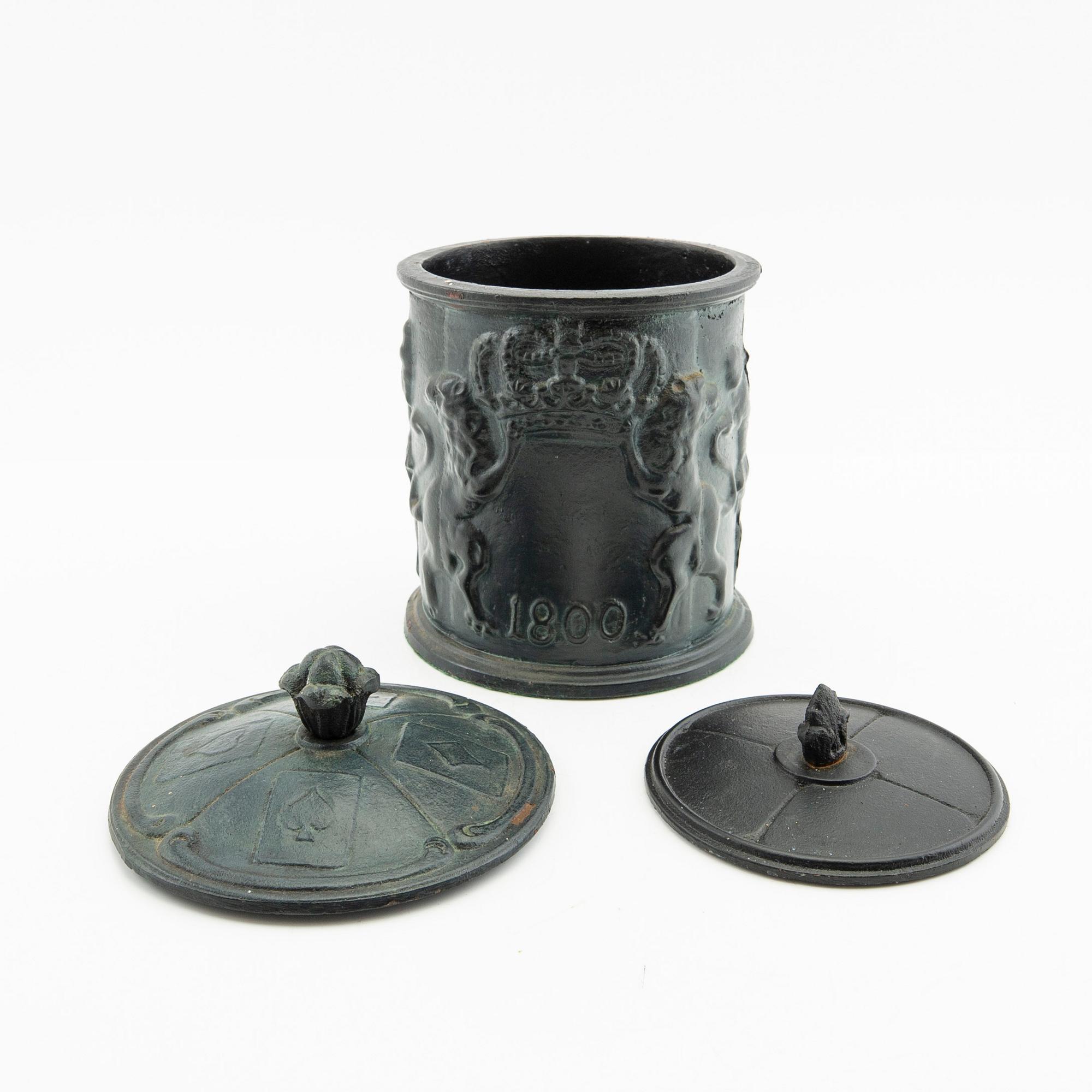 Tobaksburk, gjutjärn, tidigt 1900-tal.