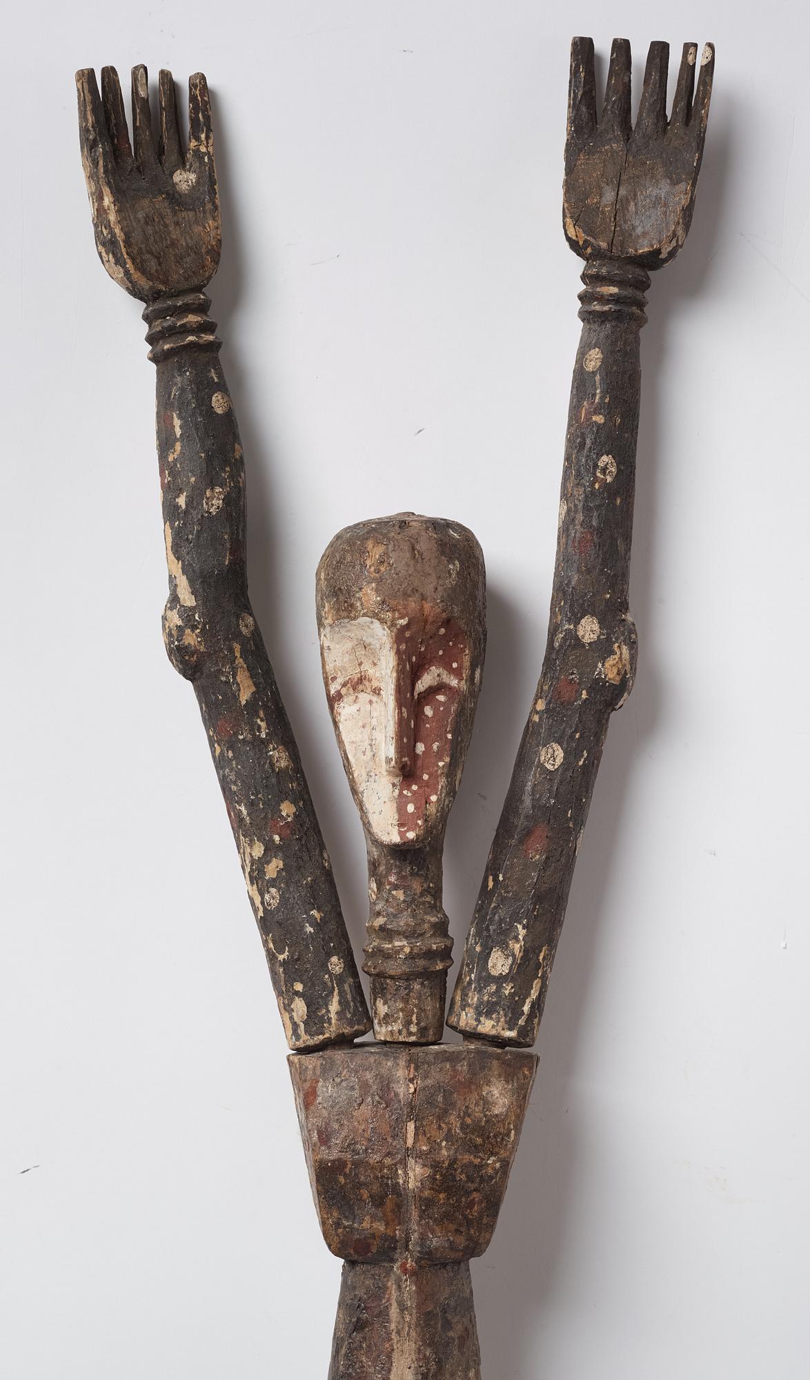 Skulptur, enligt uppgift Legola, Kongo, 1900-talets andra hälft.
