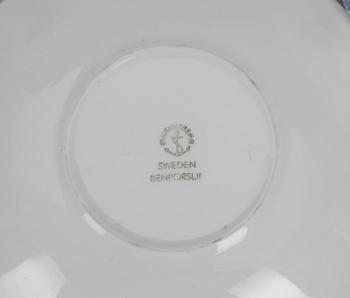 KAFFE/TESERVIS, porslin, "Blå blom" Gustavsberg, 1900-tal.