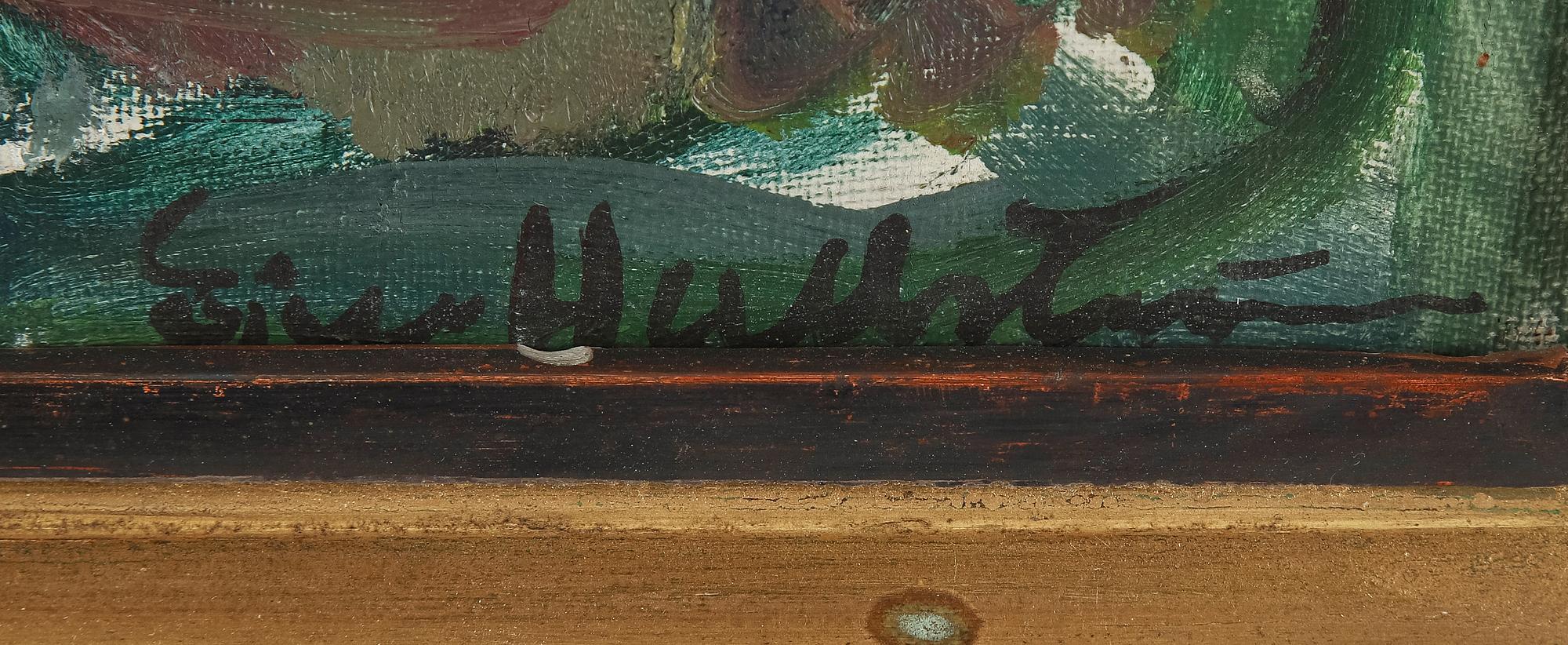 ERIC HALLSTRÖM, oil on canvas, signed.