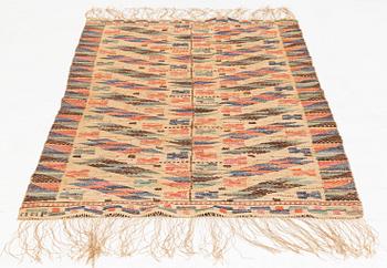 Märta Måås-Fjetterström, a textile, 'Blomkvist', flat weave, approximately 144 x 67 cm, signed MMF.