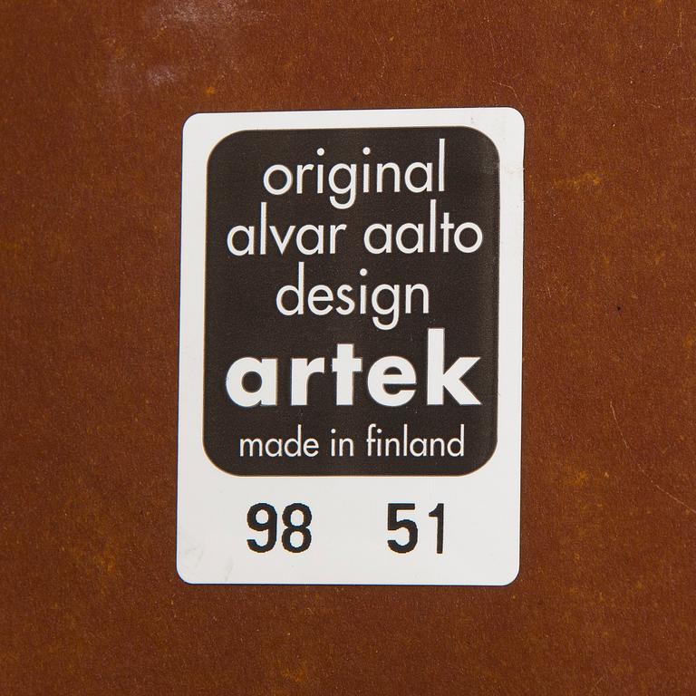 Ben af Schultén, a set of four late 20th century children's chairs, Artek, Finland.