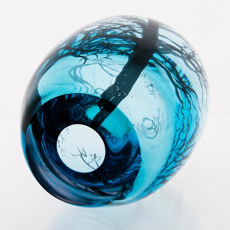 ELLA VARVIO, A glass sculpture, signed  Ella Varvio 2017.