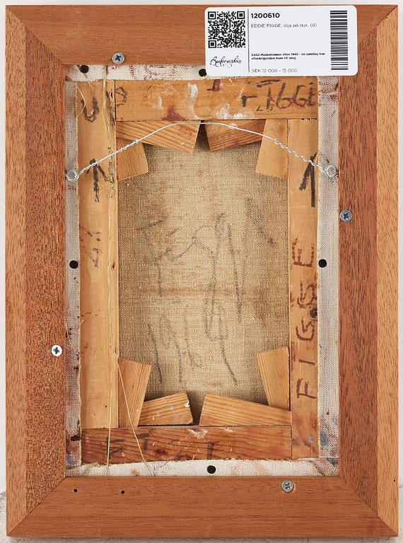 EDDIE FIGGE, mixed media on canvas, signed Figge and dated 1964 on verso.