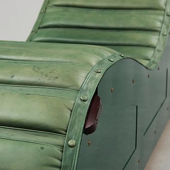 Mats Theselius, a British Racing Green 'Chaise Longue', Källemo Sweden 1992.