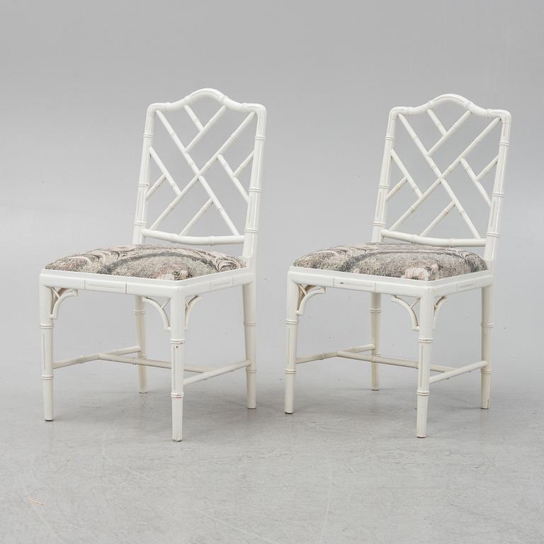 A 7-piece dining group, Miranda of Sweden, late 20th Century.