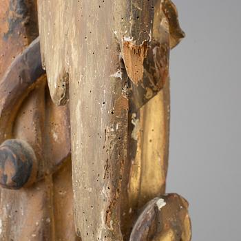 SCULPTURE, wood, 18th Century.