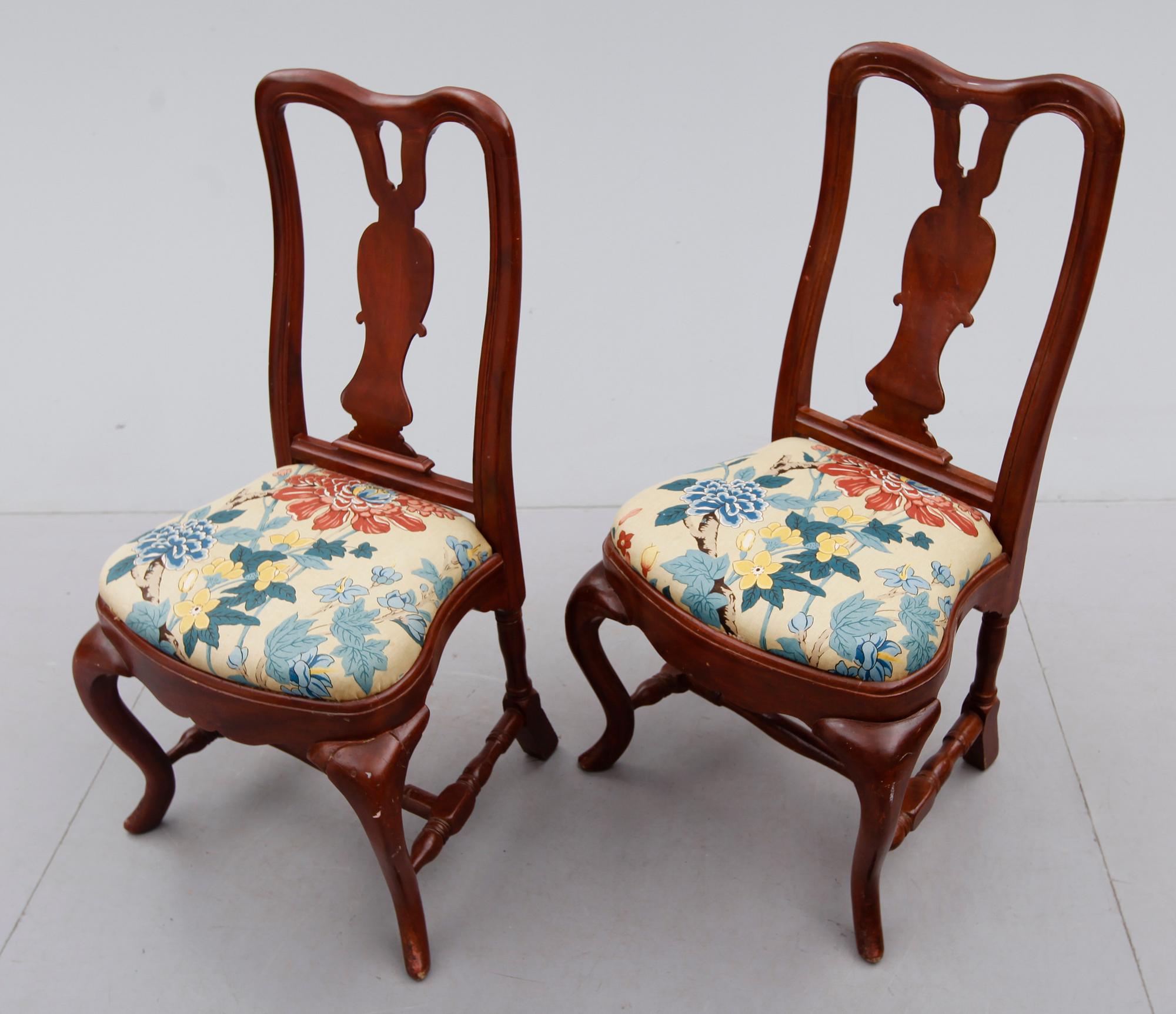 STOLAR, 1 par, barockstil, 1800-tal.