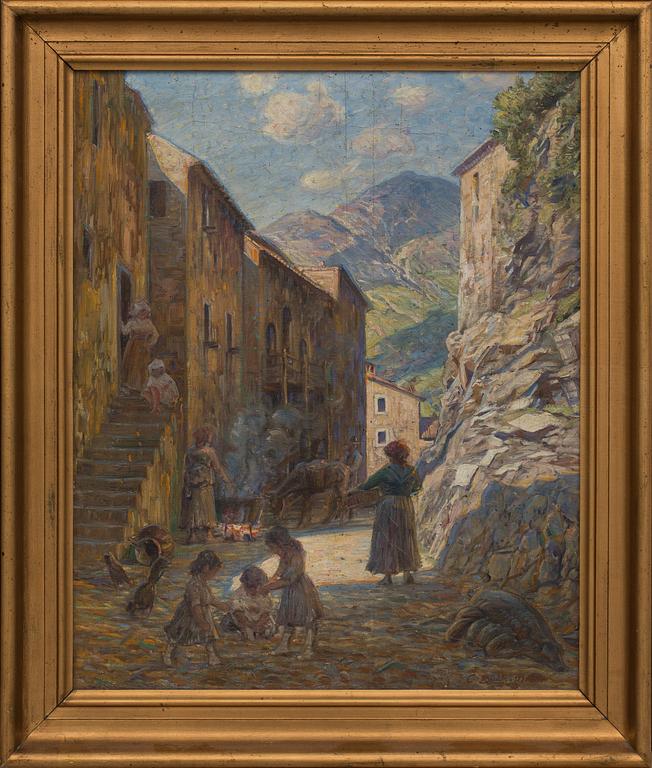 CARL BUDTZ-MØLLER, OLJA PÅ DUK, signerad.