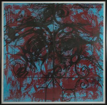 Jim Dine, 'Red and Blue Crommelynck gate'.