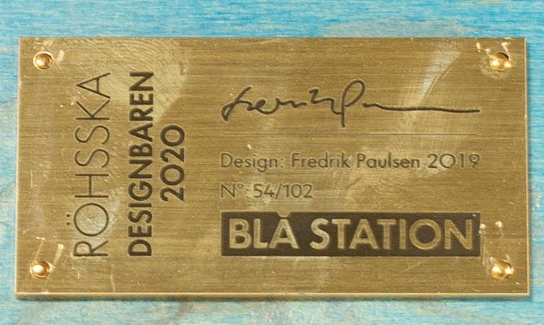 FREDRIK PAULSEN, "Röhsska"Designbaren, chair, Blå Station 2020, Chair 54/102.