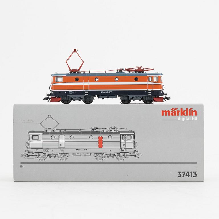 Märklin, an electrical engine, Rm 1257, model no 37413, in box.