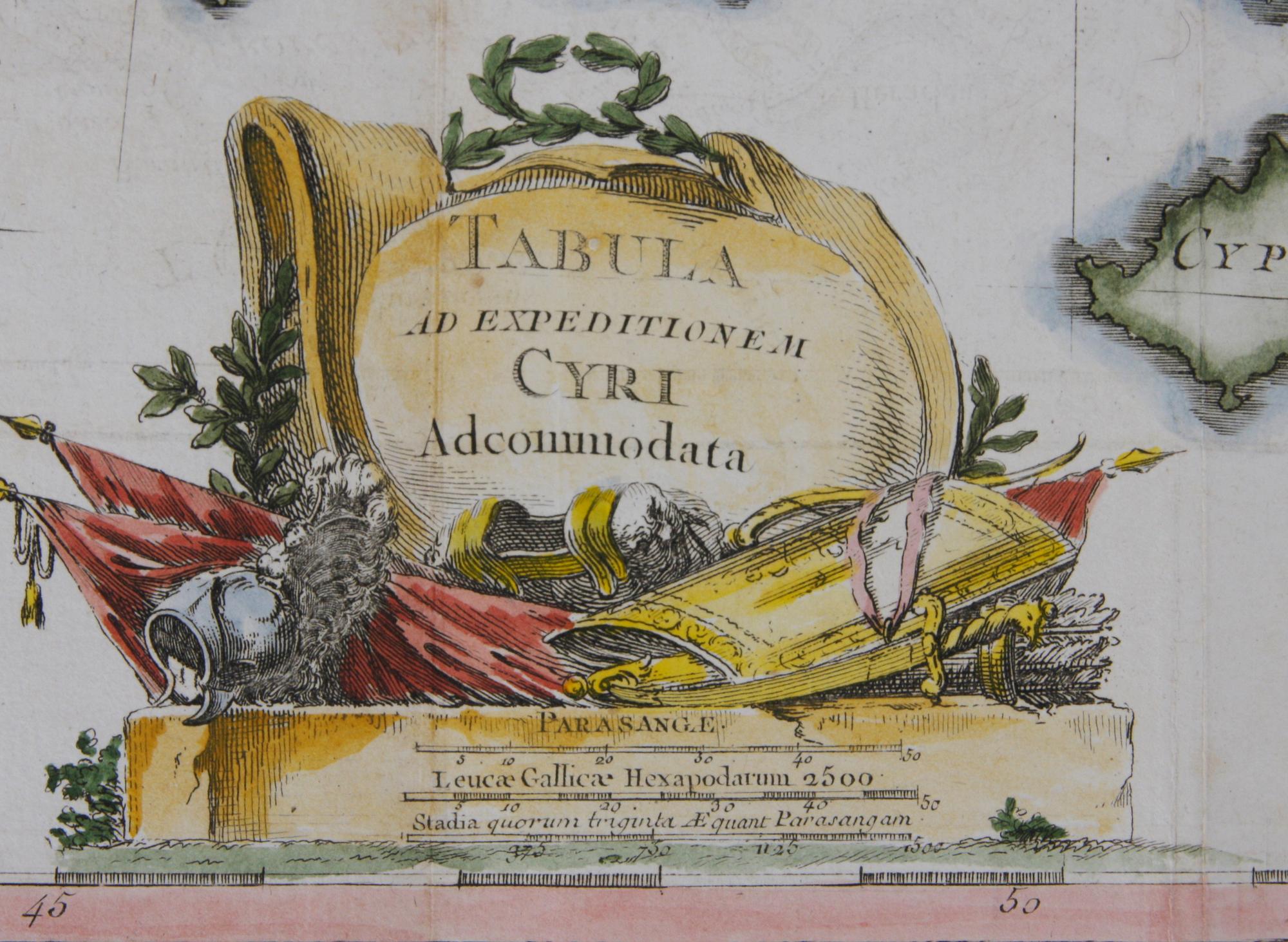 KARTA, över Syrien/Turkiet, Larcher 1778.