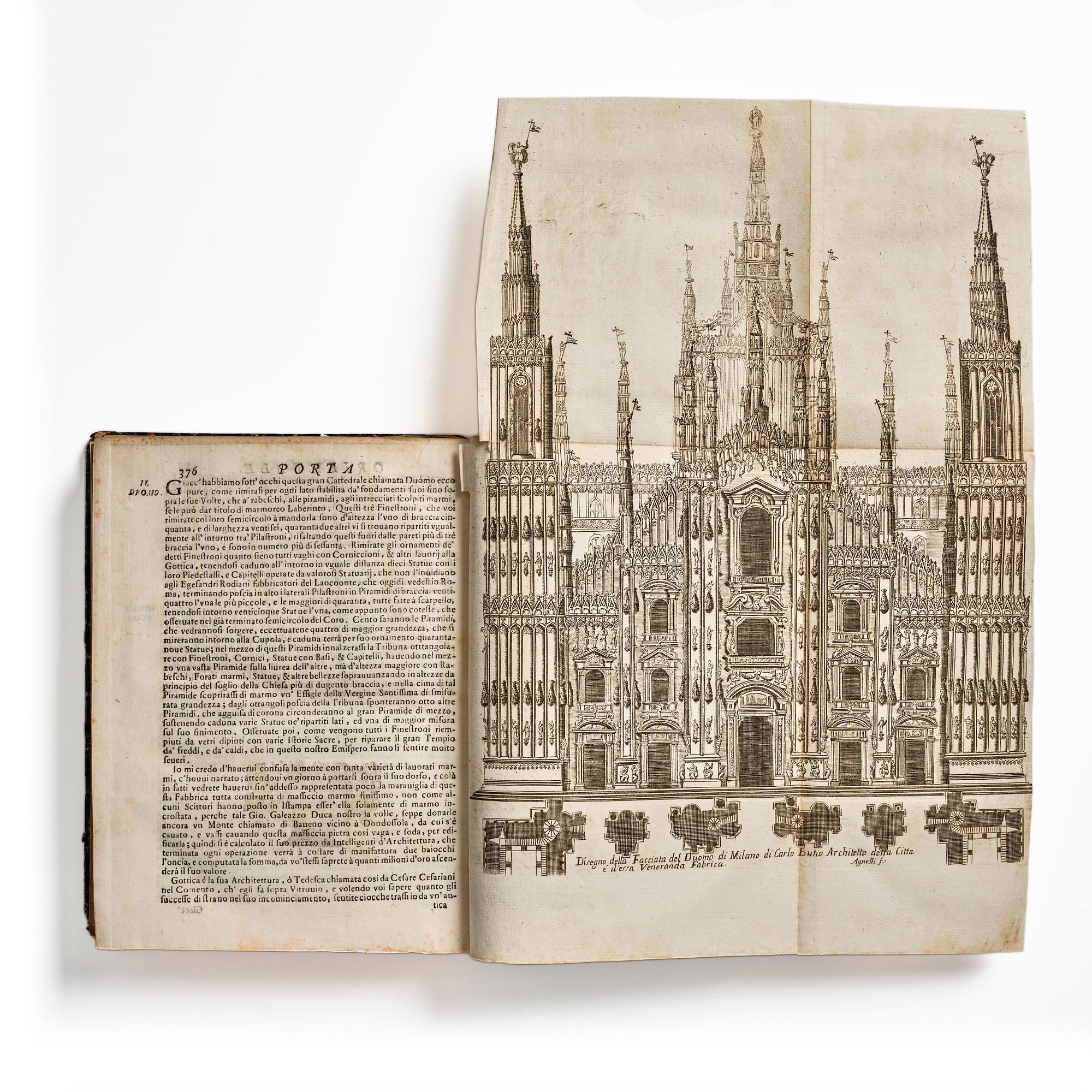 Description of Milano, 1714, with 8 folding engraved plates.