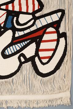 TAPESTRY. "Arborescence". Tapestry weave and "transparent weave". 162 x 117,5 cm. Designed by Jean Dubuffet,