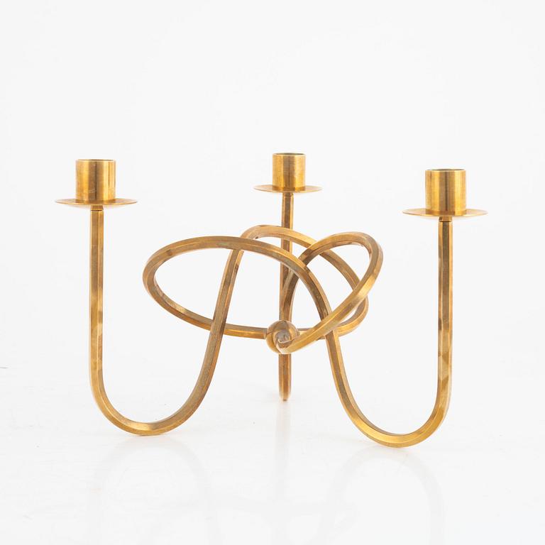Josef Frank, a candlestick, brass, "The Friendship Knot", Firma Svenskt Tenn.