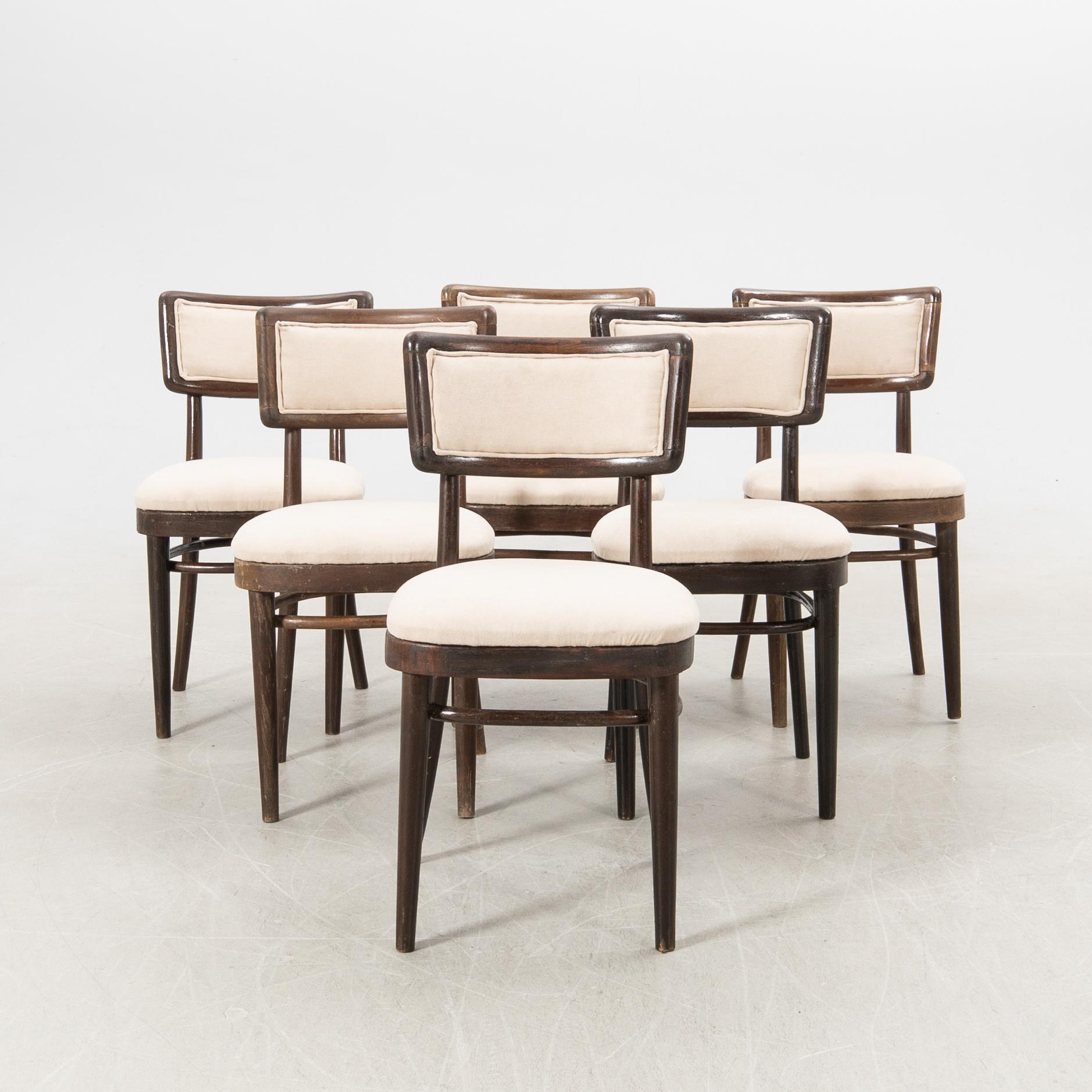 Chairs, 6 pcs, first half of the 20th century.