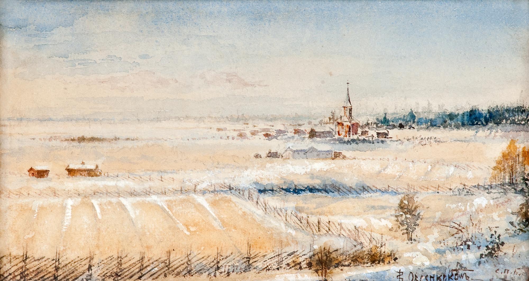 Sergei Osiapovich Ovsyannikov, VIEW FROM OUTSIDE ST. PETERSBURG.