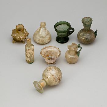 GLASKÄRL, 8 st, östra Medelhavsområdet, 200-900 talet e Kr.