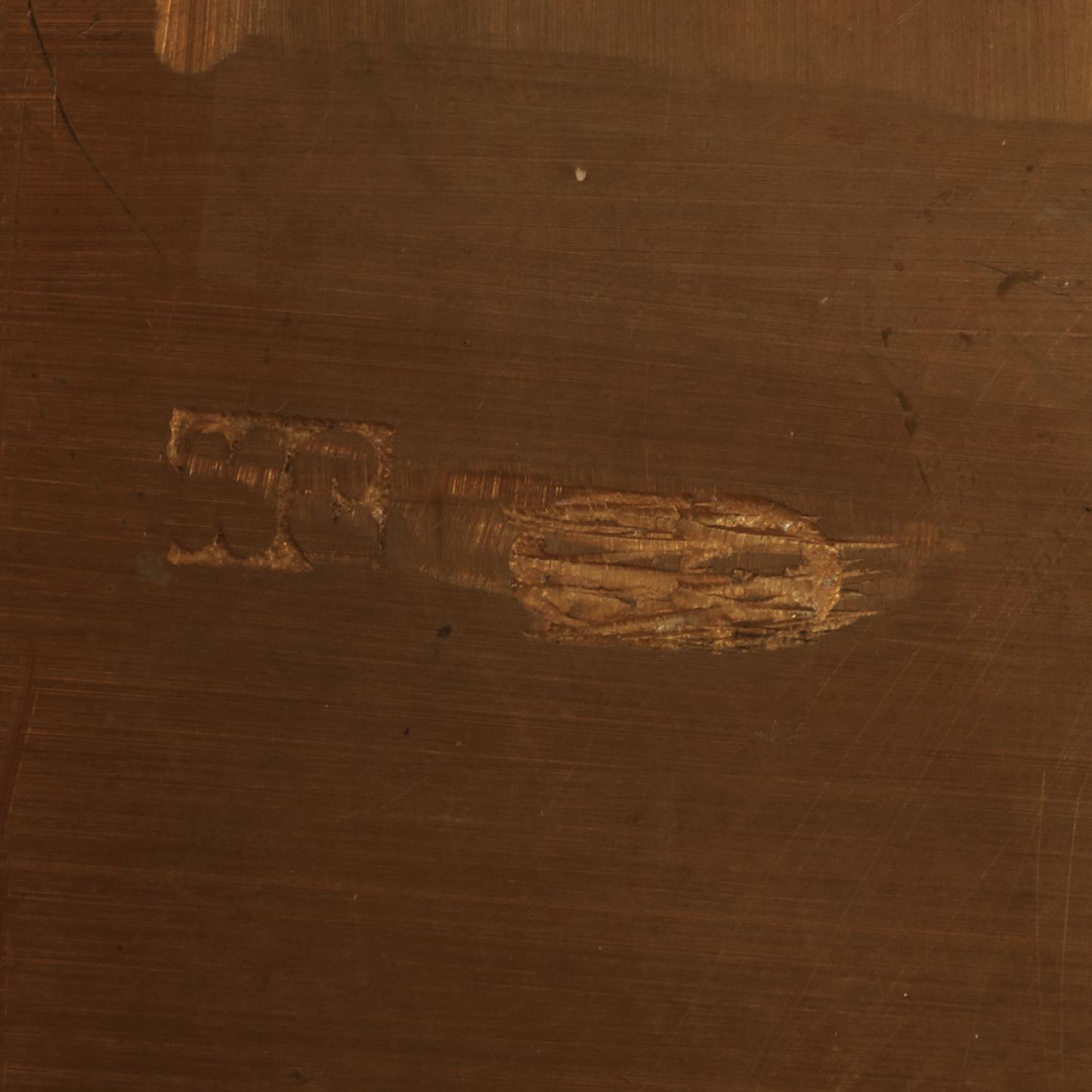 A Russian silver-gilt and enamel cigarette-case, makers mark of Nikolas Strulyev, Moscow 1883-1908.