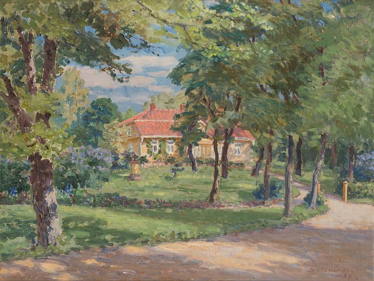 Santeri Salokivi, olja på duk, signerad och daterad -37.