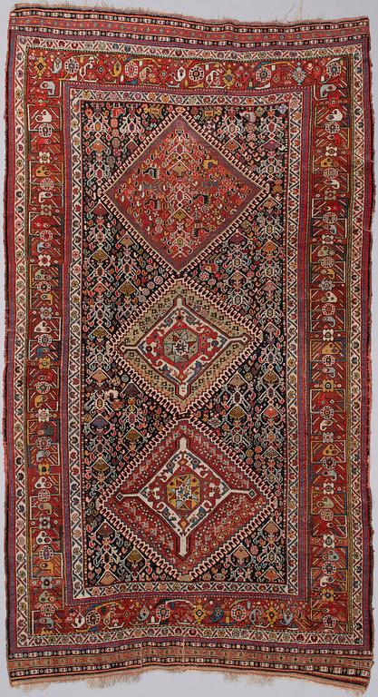 A CARPET, antique, Qashqai, 278x156 cm.