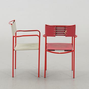 VICO MAGISTRETTI, stolar 2 st för Alias Italien 1900-talets slut.