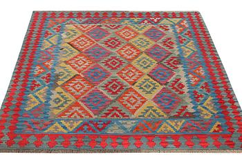 A rug, Kilim, c. 208 x 200 cm.