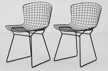 STOLAR, ett par, "Sidechair", design Harry Bertoia, 1960-tal.