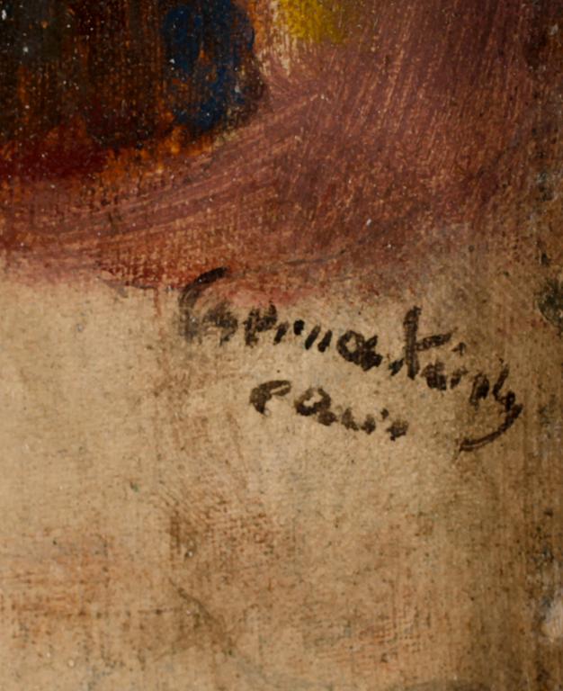 GERNA KAROLY, olja på duk. Sign. Cairo.