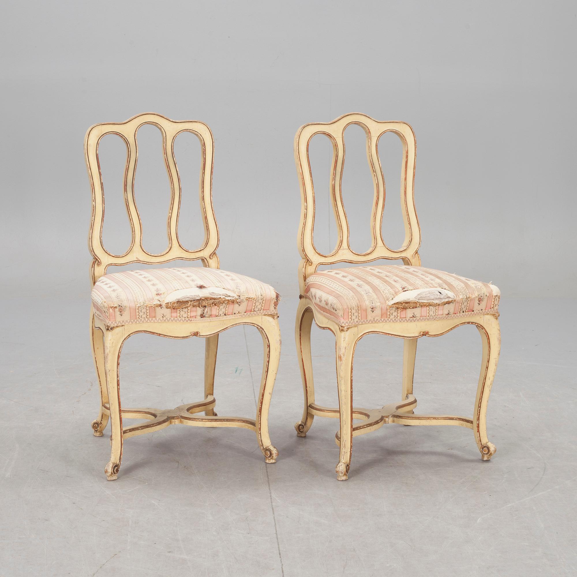 STOLAR, ett par, 1800/1900-tal.