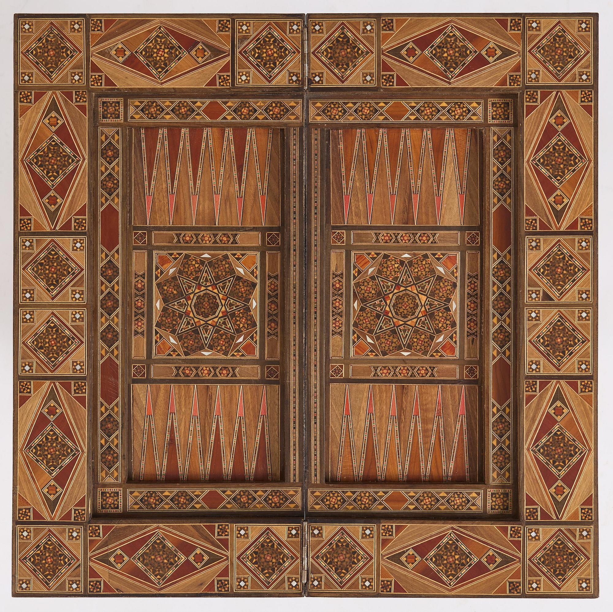 Spelbord, Damaskus Syrien, omkring år 1900.