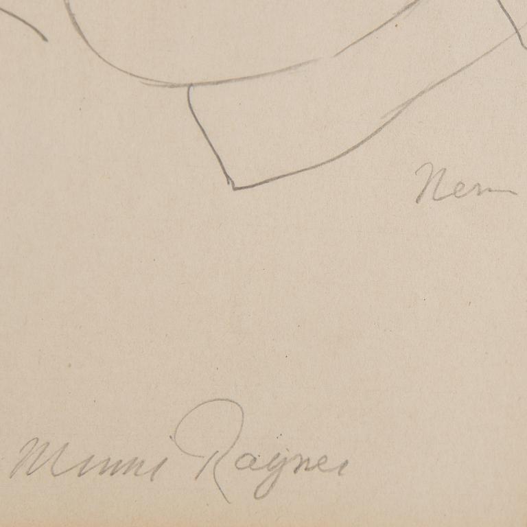 EINAR NERMAN, a scetch, signed.