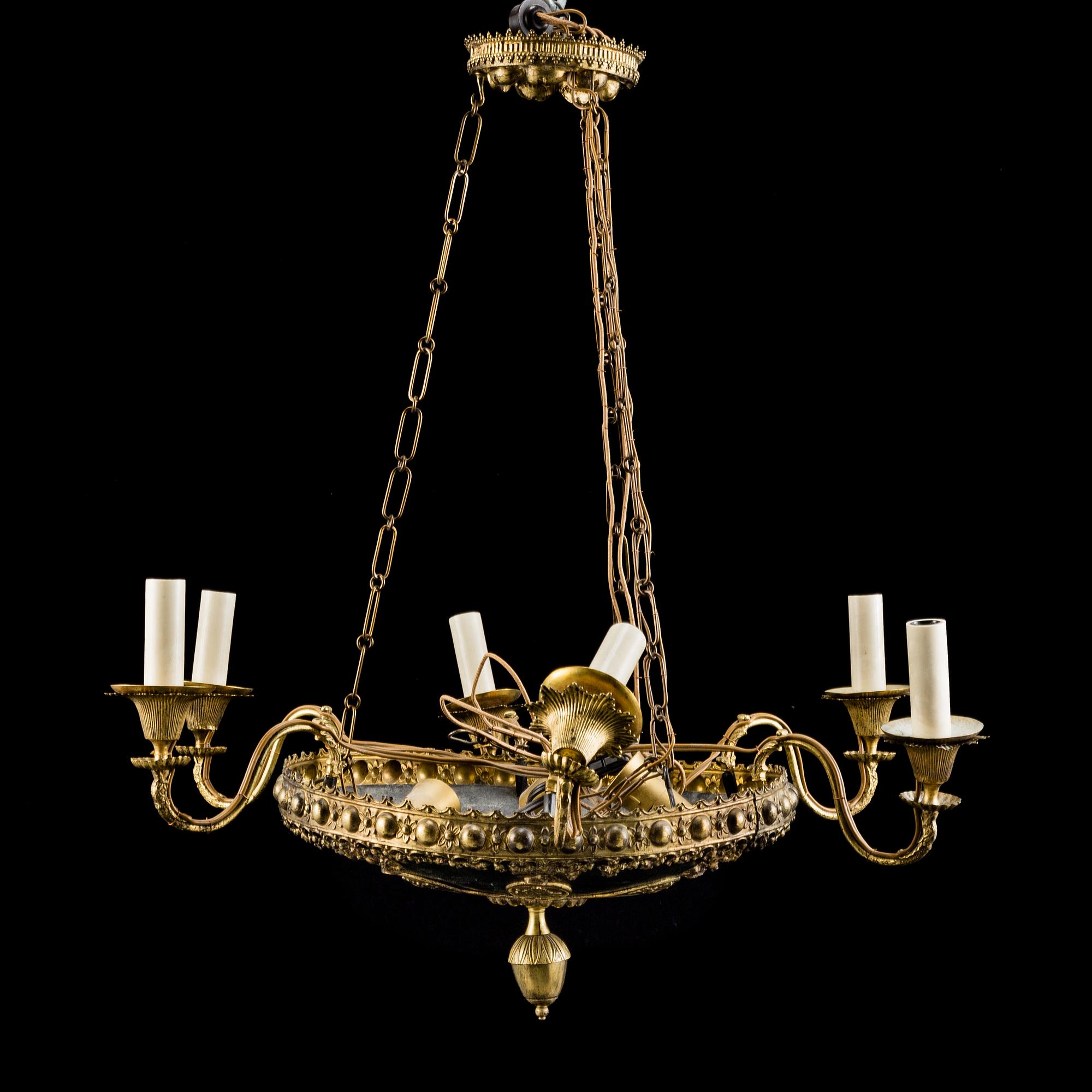 CEILING LAMP, Empire, first half of the 19th century.