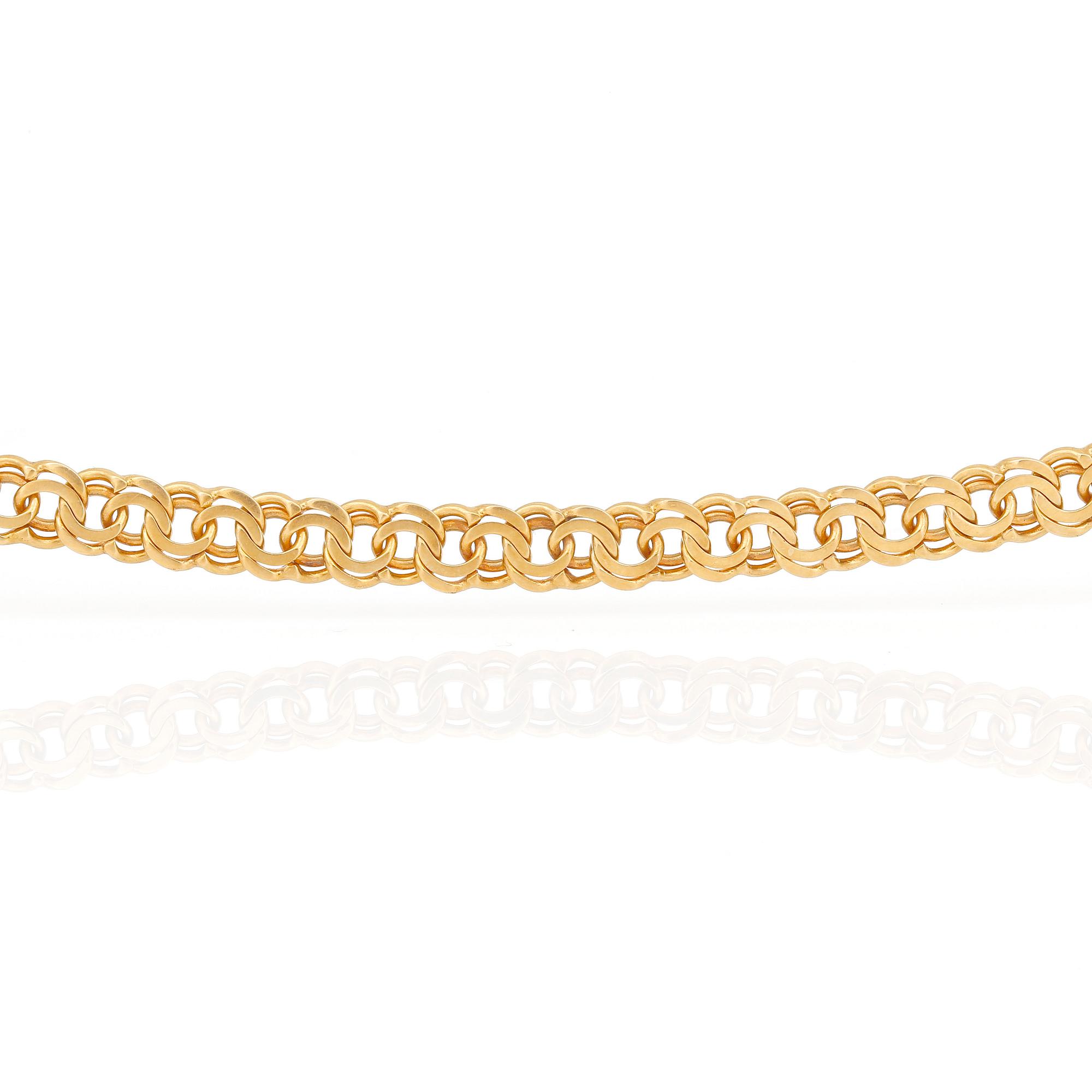 ARMBAND med BERLOCKER, 18 k guld, 1+3 st. Vikt ca 10,5 cm.